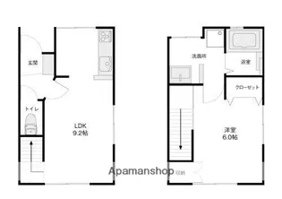 アークフィールド泉が丘【107号室】の間取り