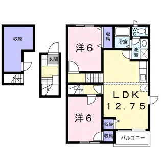 ジュアン雅【2階】の間取り