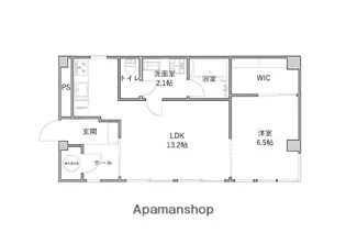 アッシュビルⅡ【202号室】の間取り