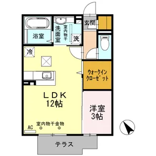 グラン・デレイテ【1階】の間取り