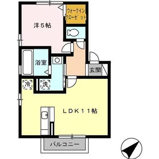 グランモア窪【1階】の間取り