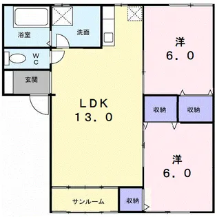 クレストールTYⅢ【2階】の間取り