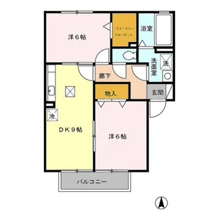 フェスティル雅【1階】の間取り