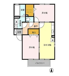 フェスティル雅【2階】の間取り