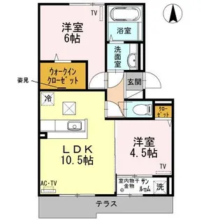 セーリオ【3階】の間取り