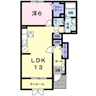 シャルマン【1階】の間取り