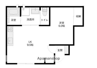 フォルトゥーナ【B002号室】の間取り