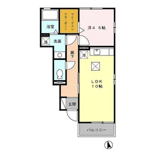 ソレアードⅤ【1階】の間取り