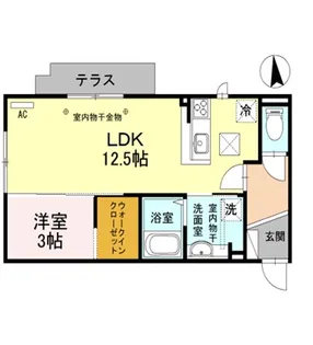 CHATLION(シャトリオン)【1階】の間取り