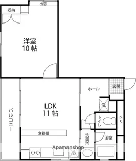 レジデンスグランT【402号室】の間取り