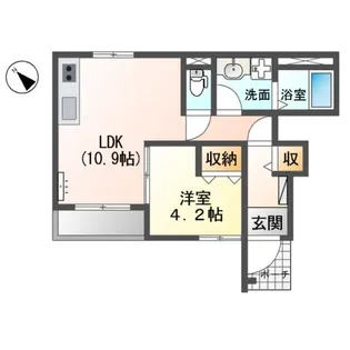 ニア グリーンパーク【1階】の間取り