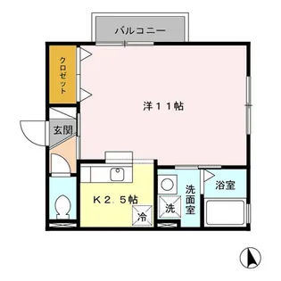 ビオーラ【101号室】の間取り