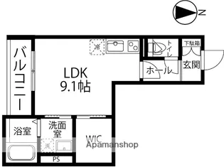 本町倶楽部 Ⅰ【3階】の間取り