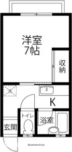 えすぽわーる186【105号室】の間取り
