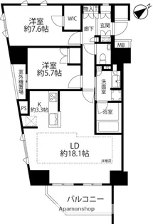 ザ・パークハウス 金沢城公園【301号室】の間取り
