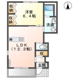 サンライズ(SUNRISE)【1階】の間取り