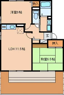 ラフィネ・A【1階】の間取り