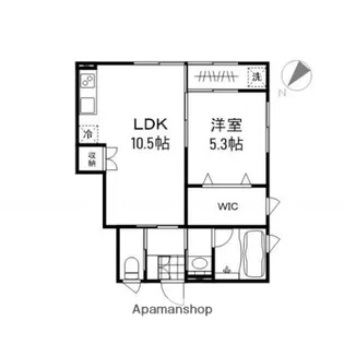 ノーブル三池栄【102号室】の間取り
