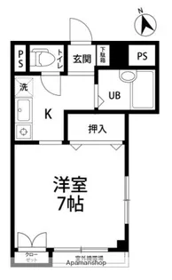 BRO.S HILL【103号室】の間取り