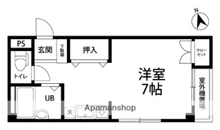 BRO.S HILL【101号室】の間取り