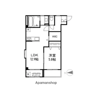 リブ・ライト【305号室】の間取り