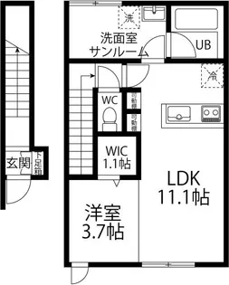 CASANAL(カーサナル)【202号室】の間取り