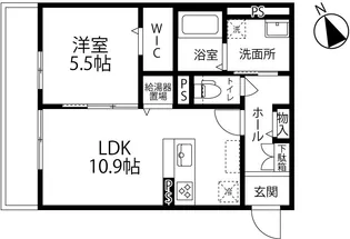 GRAN VERT神田【202号室】の間取り