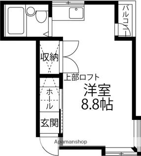 AAラ・イストワール【205号室】の間取り