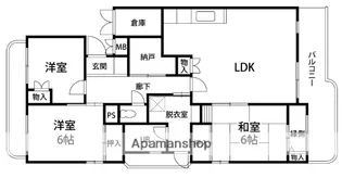 ウィスキーレジデンス泉野【101号室】の間取り
