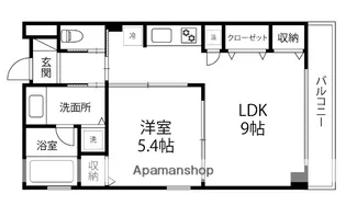 ファースト・レーベン彦三Ⅱ【303号室】の間取り