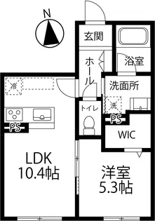 ヴィラアローナ野町【3階】の間取り