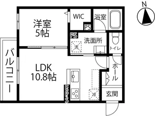 ヴィラアローナ野町【3階】の間取り