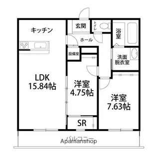 ガイア泉が丘【302号室】の間取り