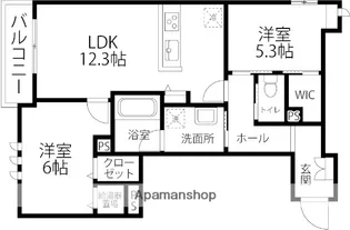 アビエルト金沢【302号室】の間取り