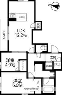 フリズリー芳斉【102号室】の間取り