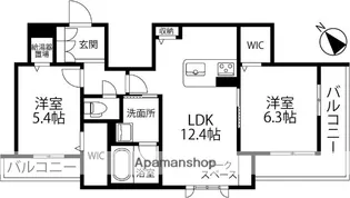 ジョルナーレ香林坊【202号室】の間取り