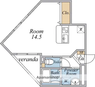 LAPIS【101号室】の間取り