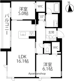 泉が丘アパートメンツ【2階】の間取り