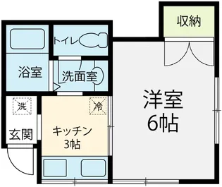 サンライズハイツ【2-A号室】の間取り