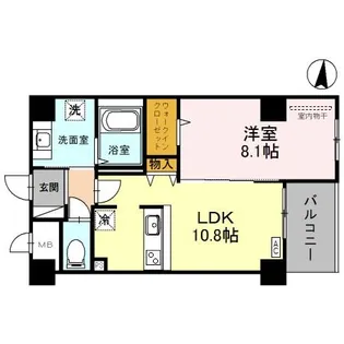 Aーレジデンス金沢【5階】の間取り