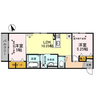 ルアナ・マーリエ ルアナ(LUANA)【2階】の間取り