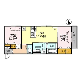 ルアナ・マーリエ ルアナ(LUANA)【2階】の間取り