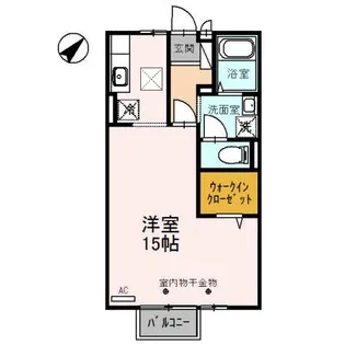 サンフラワーM【102号室】の間取り