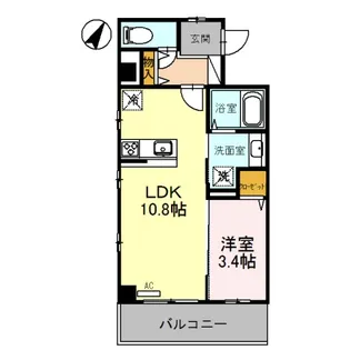 グランアネシス金澤【3階】の間取り