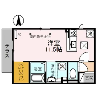 メリオル寺中【1階】の間取り