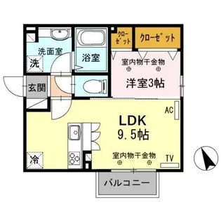 ミーティア【2階】の間取り