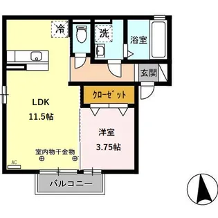 アーダ・レガーロ【2階】の間取り