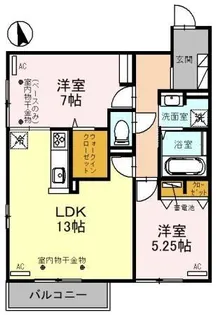 オーガスタ21【2階】の間取り