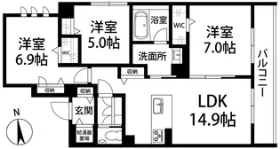ポルターナⅠ【2階】の間取り