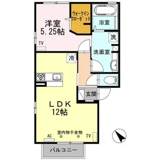 ロ・クレオ【2階】の間取り